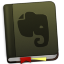 Evernote Green Bookmark Icon 64x64 png